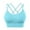 Sky Blue, variant on DQRPSEETB Bandeau Bra Womens Cross Back Sport Bras Padded Strappy Criss Cross Cropped Bras for Yoga Workout Fitness Bras Push Up Bras for Women Red S