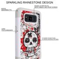 thumbnail image 4 of FINCIBO Hybrid Bling Sparkle Cover Case for Samsung Galaxy S8 Active, Cute Skull, 4 of 8