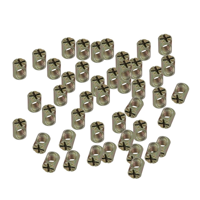 Perno Tuerca de Pasador Cruzado Gloria M6 M8 Conector Muebles M6×13 45 piezas