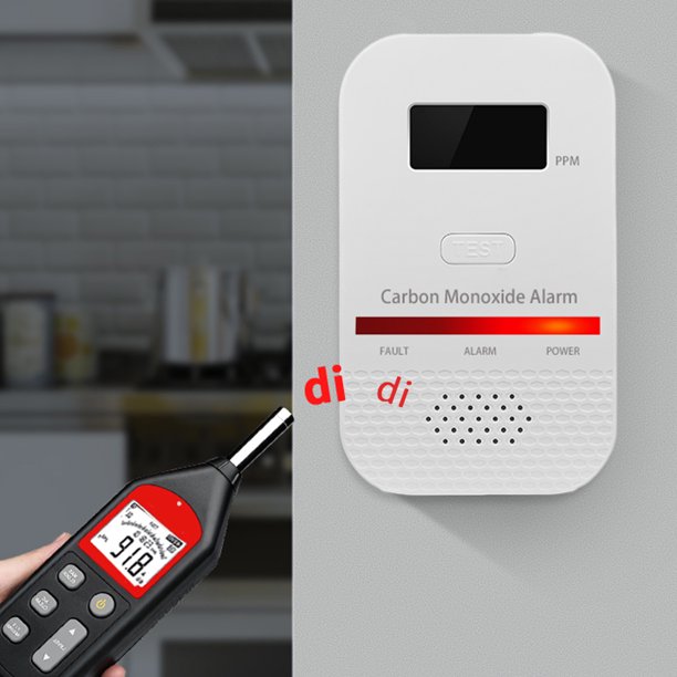 Detector de monóxido de carbono 2 en 1 con enchufe estándar de EE. UU., accesorios de cocina, utensilios de cocina, herramientas de cocina, alarma de plástico