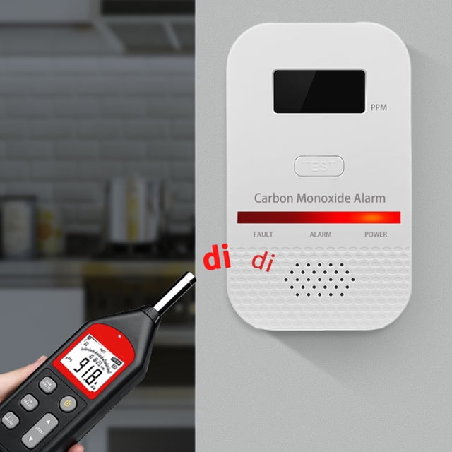 Detector de monóxido de carbono 2 en 1 con enchufe estándar de EE. UU., accesorios de cocina, utensilios de cocina, herramientas de cocina, alarma de plástico