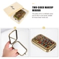 thumbnail image 3 of MasteelfCA Dual-sided Cosmetics Mirror Folding Mirror Portable Makeup Mirror Metal Mirror, 3 of 8