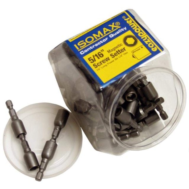 Nut Setter Eazy Power de 5/16 pulgadas de diámetro, 4,1 cm, tubo de 50 unidades
