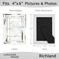 thumbnail image 2 of Langdon House 4x6 Distressed White Picture Frames, Farmhouse Style, 6 Pack, Richland Collection (US Company), 2 of 6
