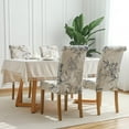 thumbnail image 2 of Touchbetter Chair Covers for Dining Room Set of 4,Stretch Kitchen Chair Slipcover 4 Pieces, Parson Chair Cover 4 Pack, Washable and Removable (Elegant Flowers), 2 of 7