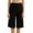 Black-2pcs, variant on 2 Pcs Women Culotte Half Slips Seamless Bloomer Pettipants Wide Leg Pants Liner Slip Shorts