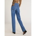 thumbnail image 6 of Scoop Women's Stovepipe High Rise Straight Leg Jeans, Sizes 0-20, 6 of 7