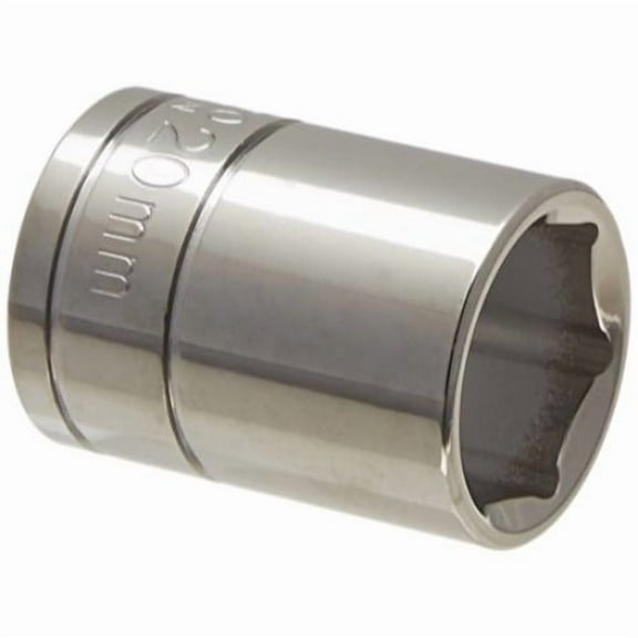 20mm x 1/2" Drive 6 Point Shallow Supertorque™ Socket, Chrome Finish. Not Suitable For Impact Use. Williams® # JHW32520