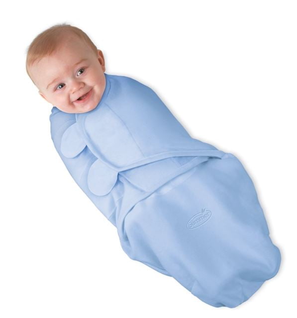 Summer Infant SwaddleMe Small/Medium Cotton Knit Blue