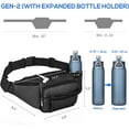 thumbnail image 5 of Scifil Crossbody Fanny Pack for Men Women, Large Waist Bag Hip Pack with Water Bottle Holder for Running Traveling Hiking, Adjustable Belt Strap, Black, 5 of 7