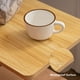 thumbnail image 5 of Mesa auxiliar Apicizon de 2 niveles con estante de almacenamiento y patas de madera maciza, 5 of 7