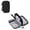 Black, variant on Double-Layer Electronic Accessories Organizer, Travel Tech Bag for Power Banks, Cables, and Mouse,Black