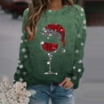 thumbnail image 5 of Suéteres navideños para mujer, suéter negro holgado con estampado de cabeza de ciervo y copos de nieve, suéter de manga larga con capucha para otoño, ropa de calle de gran tamaño, 5 of 5