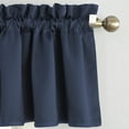 thumbnail image 3 of Sun Zero Kylee Rod Pocket Room Darkening Window Valance, 54"X18", Navy, 3 of 7