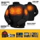 thumbnail image 3 of Chaqueta Soft Shell con calefacción DEWALT para hombre, color negro, talla XL, 3 of 8