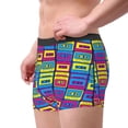 thumbnail image 2 of Kdxio Men's Boxer Briefs with Cassette Tapes Print - Comfortable and Breathable Underwear for Everyday Wear, 2 of 5
