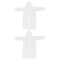 thumbnail image 6 of Hemoton 2-Pack Reusable Rain Ponchos for Adults, Portable EVA Raincoats with Hood, Transparent, Ideal for Outdoor Activities, 6 of 8