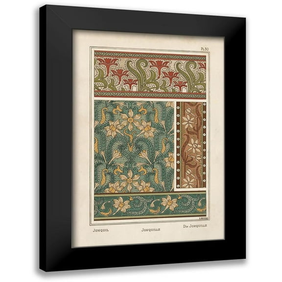 Vision Studio 11x14 Black Modern Framed Museum Art Print Titled - Nouveau Decorative III