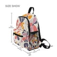 thumbnail image 3 of FORMRS School Backpack with Front Zippered Pocket 12" Student Travel Daypack, Purple Retro Flower, 3 of 6