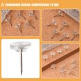 thumbnail image 4 of Topbathy 100Pcs Transparent Push Pins for Office and Home Use Clear Thumbtacks for Bulletin and Map Boards, 4 of 7