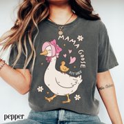 Mama Goose Baby Goose Vintage Mama Motherhood Mama T-Shirt All Size S-3XL