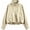 Khaki, variant on Women's Casual Jackets Solid Color Top Stand Collar Long Sleeve Zip Up Outerwears (Red L)