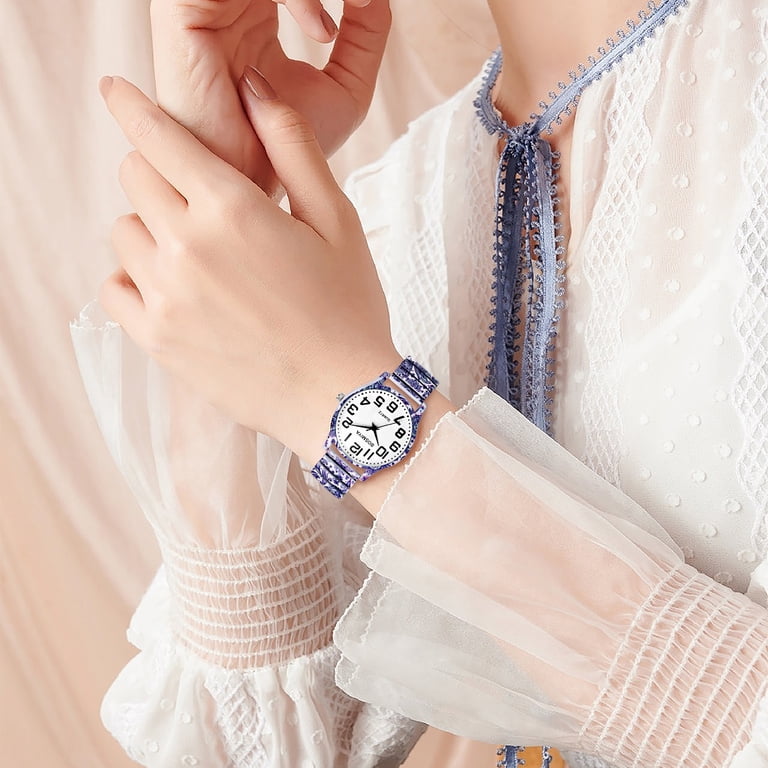 Avaner Stretch Band Watches for Women: Bohemia Flower Easy  display picture 3