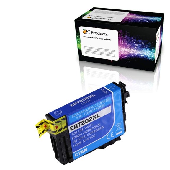 Compatible Ink Cartridge Replacement Pack for Epson 202 202XL for XP-5100 WF-2860 (Cyan)