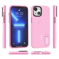 thumbnail image 5 of Mantto For iPhone 14 Pro Max Case, Magnetic Rubber & PU Leather Kickstand Case Designed For iPhone 14 Pro Max 6.7 Inch [Compatible with Magsafe] [Military Grade Protection] Shockproof Case, Pink, 5 of 9