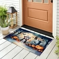 thumbnail image 3 of Happy Halloween Vampire American Shorthair BOO with Pumpkins Fun and Spooky Doormat Cat Lover Kitten Owner Gifts Indoor Outdoor Welcome Mat - 00018, 3 of 5