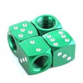 thumbnail image 1 of Aleación De Aluminio Car-Styling Auto Dice Dust Valve Cap Tire Valve Dust Cap 4 Piezas Inevent VI008792-02, 1 of 6