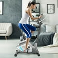 thumbnail image 4 of Gymax Magnetic Exercise Bike Upright Cycling Bike w/ LCD Monitor & Pulse Sensor, 4 of 10