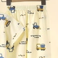 thumbnail image 4 of NIEWTR 2T 3T 4T 5T Kids Summer Clothes Girls Boys Short Sleeve Pullover & Comfy Shorts Set Soft Pajamas Loungewear for Daily and Sleep(A-Blue,12-18 Months), 4 of 5
