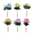 thumbnail image 4 of Flores Artificiales Hechas Hortensias Flores Artificiales para La Decoración de Bricolaje champán Macarena Ramo de flores de seda artificial, 4 of 8
