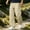 Khaki # Mens Pants, variant on Black Pants for Men's Cargo Elastic Waist Pockets Pantalones Workout Drawstring Travel Wide Leg Stylish Mens Trousers Outdoor