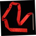 thumbnail image 4 of Minkissy 2 Pcs Rubans de Danse Rouges Manche en Bois pour Marche, 4 of 7