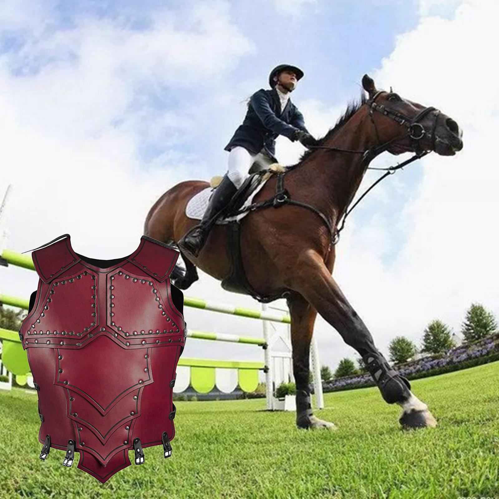 Adult's Equestrian Horse Riding Vest Protective Eventing Body Protector Gear 