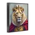 thumbnail image 2 of Stupell Industries Eclectic King Lion Regal Portrait Black Framed Giclee Art, 24 x 30, by Kim Allen, 2 of 7