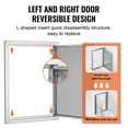 thumbnail image 5 of KFFKFF Barbecue Access Portal, 20W x 27H Inch Solo Exterior Cuisine Gateway, Stainless Steel Inset Passage, Wall Upright Entry with Grip, for Barbecue Isle, Grill Spot, Outdoor Locker, 5 of 9