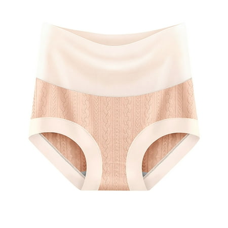 

Underwear Women Cotton Underwear for Women Mid Rise Full Briefs Stretchy Hipster Panties(XL Khaki)