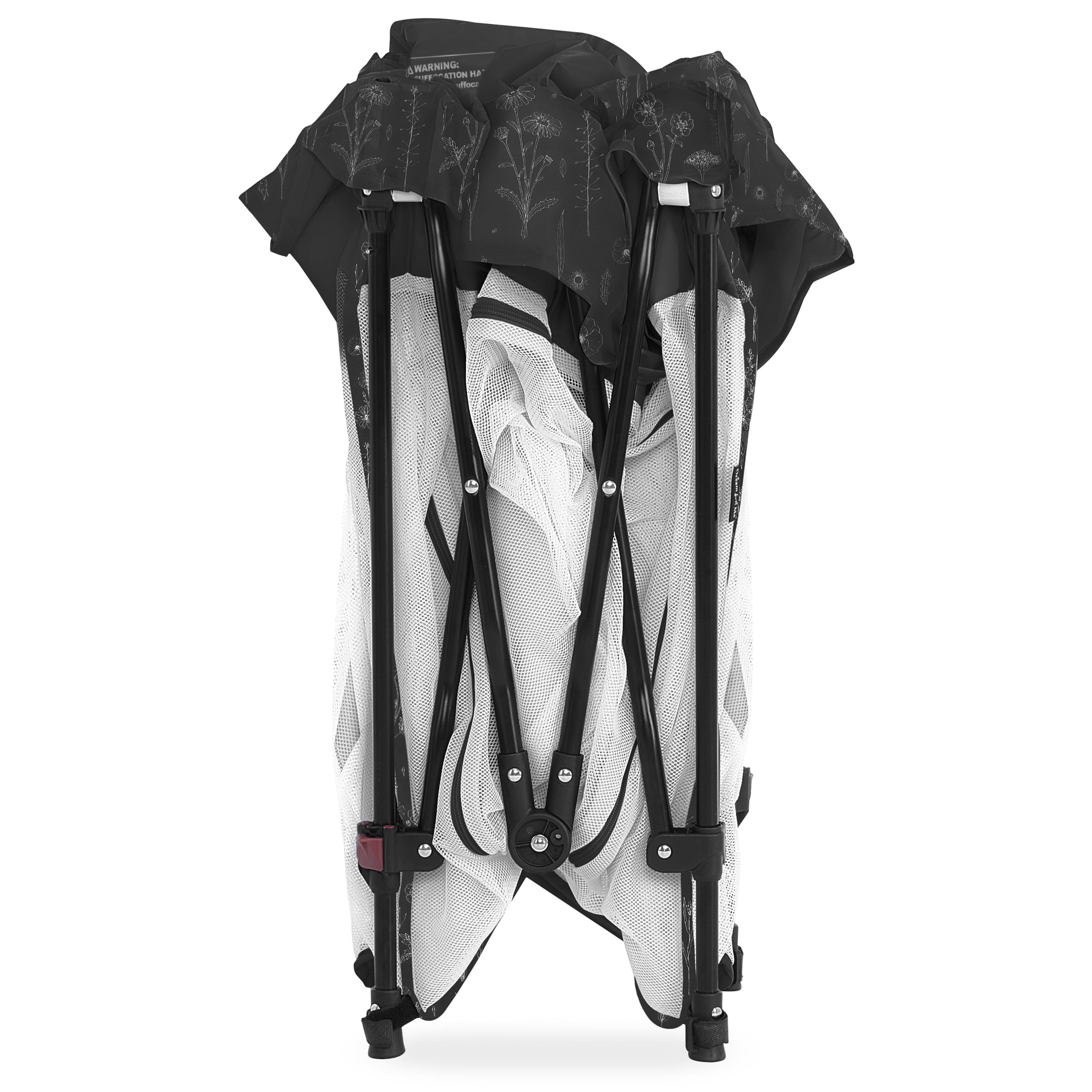 Dream On Me Ziggy Square Playpen, Black and White, Unisex
