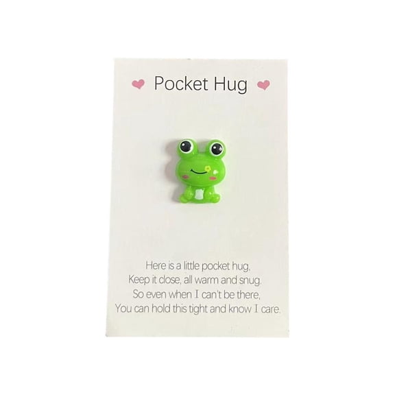 Wmool Little Poet Frog Hug To, Poet Hug Heart with Grting Cards, Thinking Able Grting Card Encouragement Gifts,