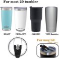 thumbnail image 2 of EcoNesxp 20 oz Style Trail Rambler Replacement Flip Lid for Stainless Steel Insulated Travel Mug, 2 of 5