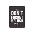 thumbnail image 2 of Flush Novelty Sign, Metal Wall Decor - 10x14 inches, 2 of 4
