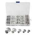 thumbnail image 1 of 150 Pieces Aluminum Threaded Rivet Nuts M3 M5 M6 Flat Head Industrial Assortment Set with Carrying Box Metalworking Accessories, 1 of 3