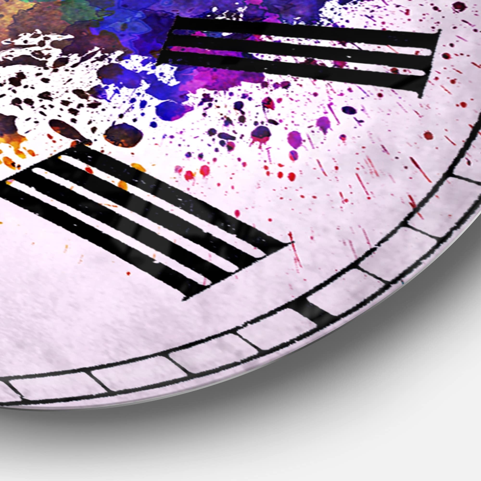 Designart 'Paris Skyline' French Country wall clock