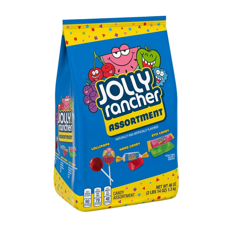 Jolly Rancher Assorted Fruit Flavored Hard Candy, Variety Bag 46