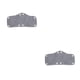 thumbnail image 2 of Cateissary Banda para el sudor del sombrero Forro del casco duro Estabilizador de mano de obra fina Reemplazo de artesanía transpirable Pieza Gris 2piezas, 2 of 6