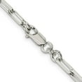 thumbnail image 3 of 925 Sterling Silver Cable Chain Styles Necklace 4.25 mm Elongated Open Link 20 inch, 3 of 4