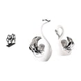 thumbnail image 1 of Figuras de cisne con forma de de perro: organizador multiusos para servilletas, ideal como centro de mesa en la sala de estar o como decoración, 1 of 8